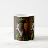Mug Lévrier en robe de la Saint-Patrick (Centre)