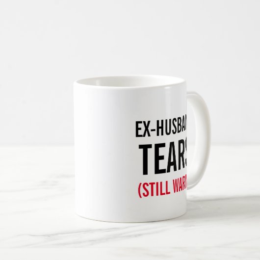 Mug L'ex-mari déchire encore chaud (Devant droit)