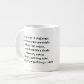 Mug L'excitation de Golfer (Devant gauche)