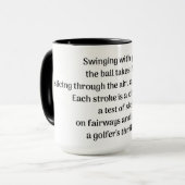 Mug L'excitation de Golfer (Devant gauche)