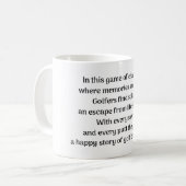 Mug L'excitation de Golfer (Devant gauche)