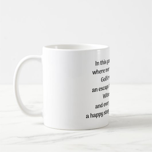 Mug L'excitation de Golfer (Gauche)