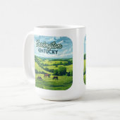 Mug Lexington Kentucky Horloges Bluegrass Fermes Vinta (Devant gauche)