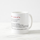 Mug Lexique de l'ange Gabriel, Héraut des Plans Divins (Devant droit)