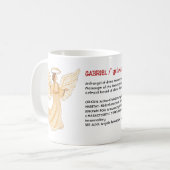 Mug Lexique de l'ange Gabriel, Héraut des Plans Divins (Devant gauche)