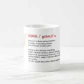 Mug Lexique de l'ange Gabriel, Héraut des Plans Divins (Centre)
