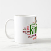 Mug Lexique de tricot de maille de Knit pour des (Gauche)