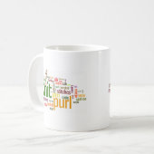 Mug Lexique de tricot - mots pour des tricoteuses !  (Devant gauche)
