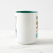 Mug L'expert très affamé de la faune Caterpillar (Centre)