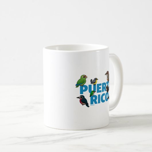 Mug L'exploit de Porto Rico Birdorable. Oiseaux endémi (Devant droit)