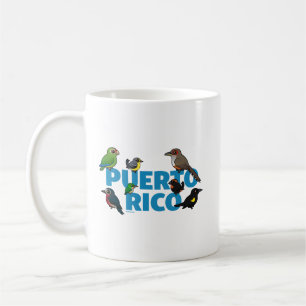 Mug L'exploit de Porto Rico Birdorable. Oiseaux endémi