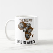 Mug L'explorateur des cinq grandes villes d'Afrique (Gauche)