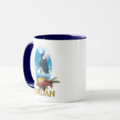 Mug L'Express polaire | Arrivée du train encadré de va (Devant gauche)