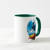 Mug L'Express polaire | Arrivée du train encadré de va (Devant droit)