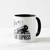 Mug L'Express polaire - Croyez | Graphique Vintage (Devant droit)
