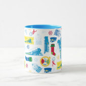 Mug L'Express polaire | Motif d'icône de Noël (Centre)