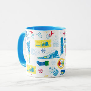 Mug L'Express polaire   Motif d'icône de Noël