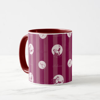 Mug L'Express polaire | Motif du Père Noël rayé