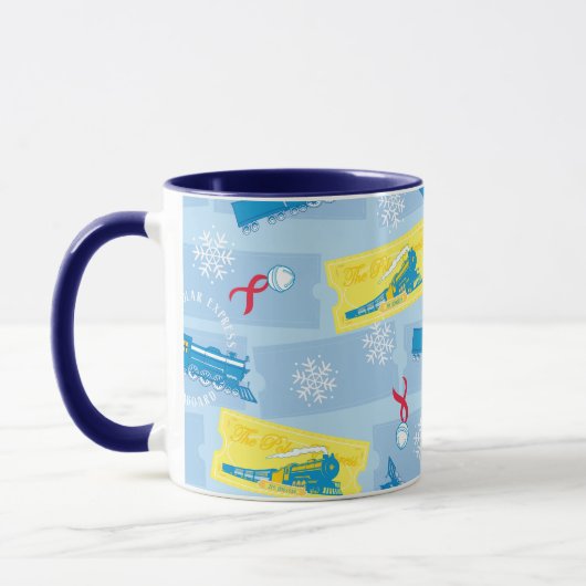 Mug L'Express polaire | Retro Train & Ticket Motif (Gauche)