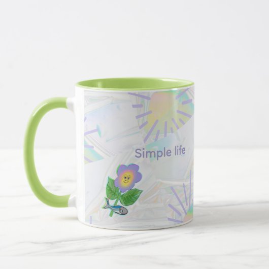 Mug L'expressionnisme semble : une vie simple apporte  (Gauche)