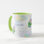 Mug L'expressionnisme semble : une vie simple apporte  (Devant gauche)