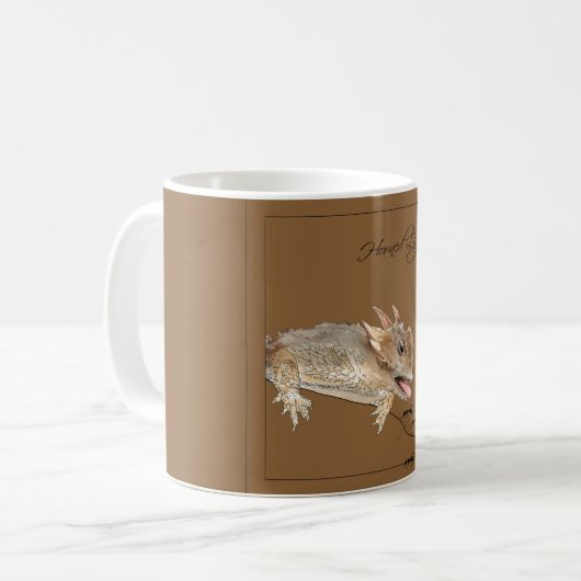 Mug Lézard corné (Devant gauche)