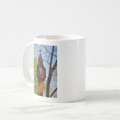 Mug lézard gris sur bois usé (Devant gauche)