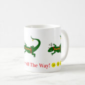 Mug Lézards de Noël (Devant droit)