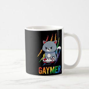 Mug Lgbt Cat Pride Shirt Rainbow Vidéo Amateurs de jeu