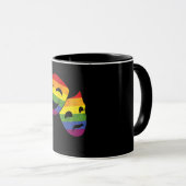 Mug LGBT LGBTQ Queer Actor Actress Rainbow Theatrical (Devant droit)