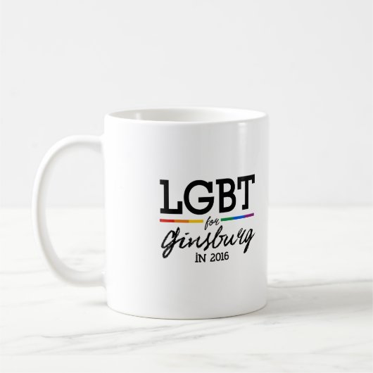 Mug LGBT pour Ginsburg 2016 (Gauche)