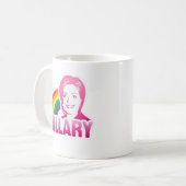 MUG LGBT POUR HILLARY CLINTON 2016 - .PNG (Devant gauche)