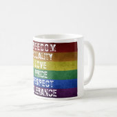 Mug LGBT Pride Moderne Arc-en-ciel (Devant droit)