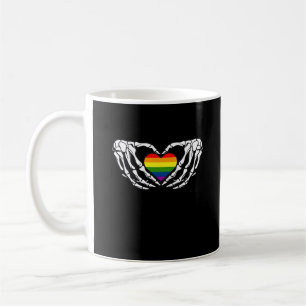 Mug Lgbt Pride Squelette Halloween Goth Heart Classic