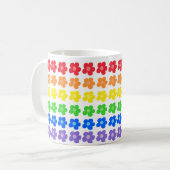 Mug LGBT Rainbow Flowers Gay pride Liberté et égalité (Devant gauche)