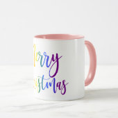 Mug LGBT Rainbow Script Joyeux Noël Pride (Devant droit)