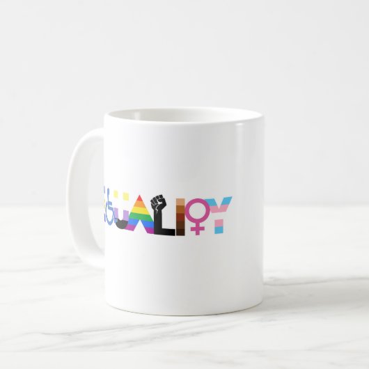 Mug LGBTQ+ Égalité (Devant gauche)