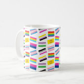 Mug Lgbtq égalité drapeaux lgbtq drapeau sans couture (Devant gauche)
