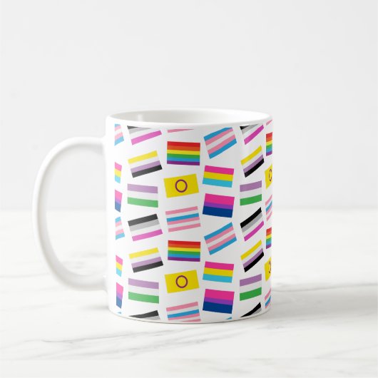 Mug Lgbtq égalité drapeaux lgbtq drapeau sans couture (Gauche)