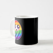 Mug Lgbtq Ghost Rainbow Gay pride Funny (Devant gauche)