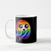 Mug Lgbtq Ghost Rainbow Gay pride Funny (Gauche)