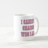 MUG LGBTQ JE NE PEUX PAS CHANGER QUI JE SUIS (Devant droit)