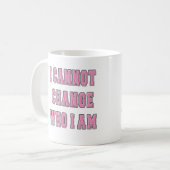 MUG LGBTQ JE NE PEUX PAS CHANGER QUI JE SUIS (Devant gauche)