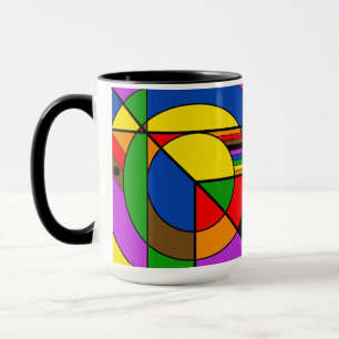 Mug LGBTQ+ POC Pride Rainbow Abstrait Géométrique