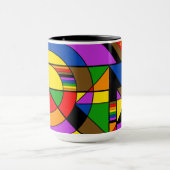 Mug LGBTQ+ POC Rainbow Pride Abstraite géométrique (Centre)