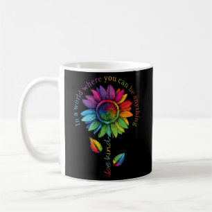Mug Lgbtq Rainbow Sunflower World Fierté Fleur Be Equa