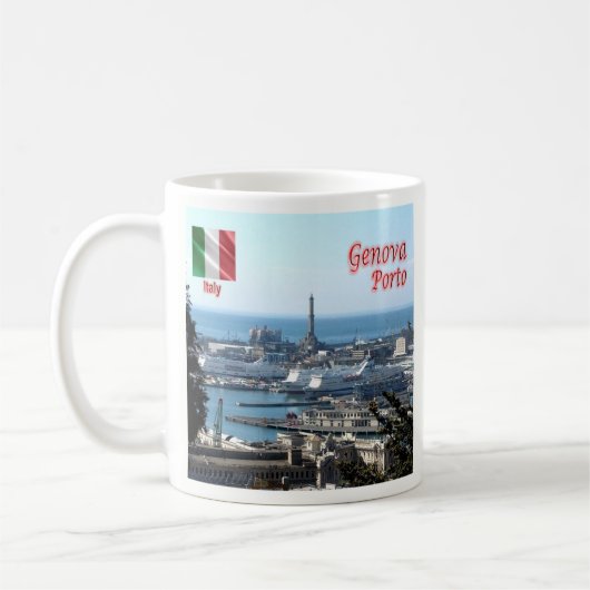 Mug LGR150 GENOA PORT, Ligurie, Italie, (Gauche)