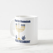 Mug L'Hanoukka politique juive anti-Trump drôle (Devant gauche)