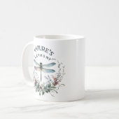 Mug L'harmonie de la nature - libellule artistique (Devant gauche)