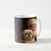 Mug Lhasa Apso Avec Noël Festif Du Père Noël (Devant droit)